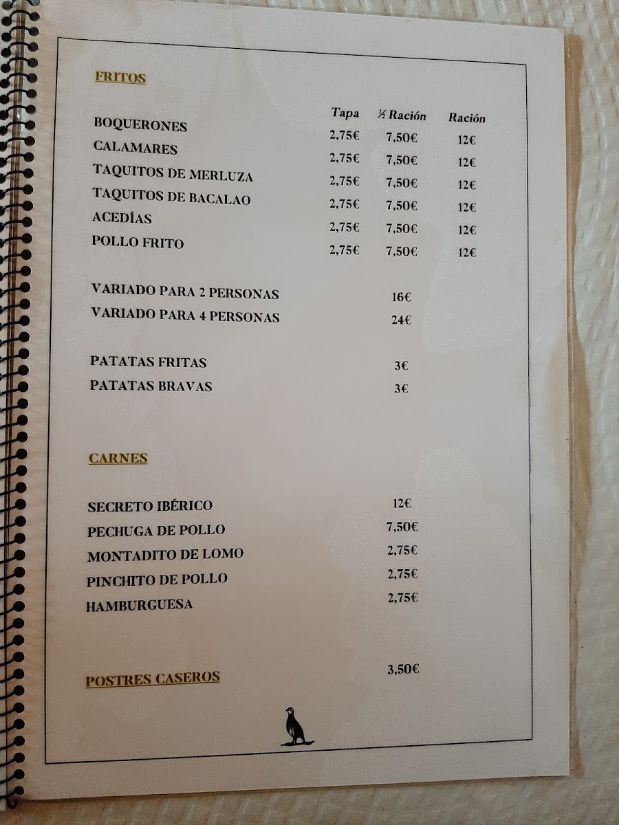 Menu Restaurante La Perdiz-3